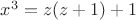 $x^3=z(z+1)+1$