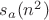 $s_a(n^2)$