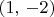 $(1,\,-2)$