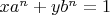 $x a^n + y b^n = 1$