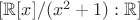 $[\mathbb R[x]/(x^2+1):\mathbb R]$