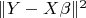 $ \|Y-X\beta\|^2$