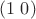 $(1 \; 0)$