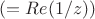 $(=Re(1/z))$