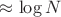 $\approx \log N$ $\approx \log N$
