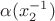 $\alpha(x_2^{-1})$