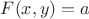 $F(x,y)=a$