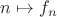 $n\mapsto f_{n}$