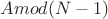 $ Amod(N-1)$
