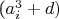 ($a_i^3+d)$