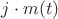 $j\cdot m(t)$ $j\cdot m(t)$
