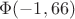$\Phi(-1,66)$