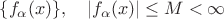 $\{f_\alpha(x)\},\quad |f_\alpha(x)|\le M<\infty$