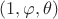 $(1,\varphi,\theta)$