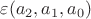 $\varepsilon(a_2,a_1,a_0)$