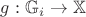 $g: \mathbb G_i \to\mathbb X$