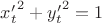 ${x'_t}^2+{y'_t}^2=1$