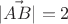 $\vec{|AB|} = 2$