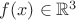 $f(x) \in {\mathbb R^3}$
