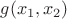 $g(x_1, x_2)$