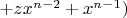 $+zx^{n-2}+x^{n-1})$