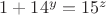 $1+14^y=15^z$ $1+14^y=15^z$
