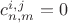 $c_{n,m}^{i,j}=0$