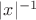 $ |x|^{-1} $ $ |x|^{-1} $