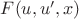 $F(u,u',x)$