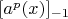 $[a^p(x)]_{-1}$