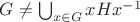 $G \neq \bigcup_{x \in G} xHx^{-1}$