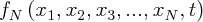\large $f_{N}\left(x_{1}, x_{2}, x_{3}, ..., x_{N}, t \right)$