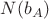 $N(b_A)$