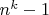 $n^k-1$