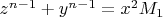 $z^{n-1}+y^{n-1}=x^2M_1$