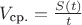 $V_{\text{ср.}}=\frac {S(t)}t$