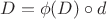 $D=\phi(D)\circ d$