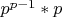$p^{p-1}*p$