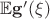 $\mathbb E \mathbf g'(\xi)$