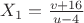 $X_{1}={\frac {v+16}{u-4}}$