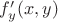 $f'_y(x,y)$