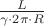 $\frac{L}{\gamma\cdot 2\pi\cdot R}$