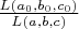 $\frac{L(a_0,b_0,c_0)}{L(a,b,c)}$