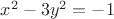 $x^2-3y^2=-1$