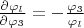 $\frac{\partial \varphi_l}{\partial \varphi_3}=-\frac{\varphi_3}{\varphi_l}$