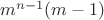 $m^{n-1}(m-1)$ $m^{n-1}(m-1)$