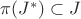 $\pi(J^*)\subset J$