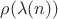 $\rho (\lambda (n))$