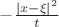 $-\frac{|x- \xi|^2}{ t}$
