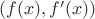 $(f(x),f'(x))$